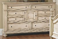 Heritage Antique White Dresser-3