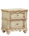 Clearance Heritage Antique White Nightstand