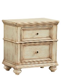 Heritage Antique White Nightstand