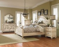 Antique White 6 Piece Queen Bedroom Set - Heritage