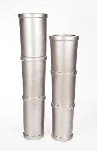 60 Inch Gun Metal Floor Pot