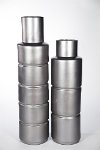 48 Inch Gun Metal Floor Cylinder