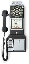 CR56-BK Black 1950'S Replica Payphone
