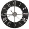 Industrial Style Black & Steel Wall Clock