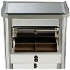Silver and Mirrored Jewelry Armoire-4