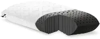 ZZQQHPZB Z by Malouf Zoned Dough + Bamboo Charcoal Queen Pillow