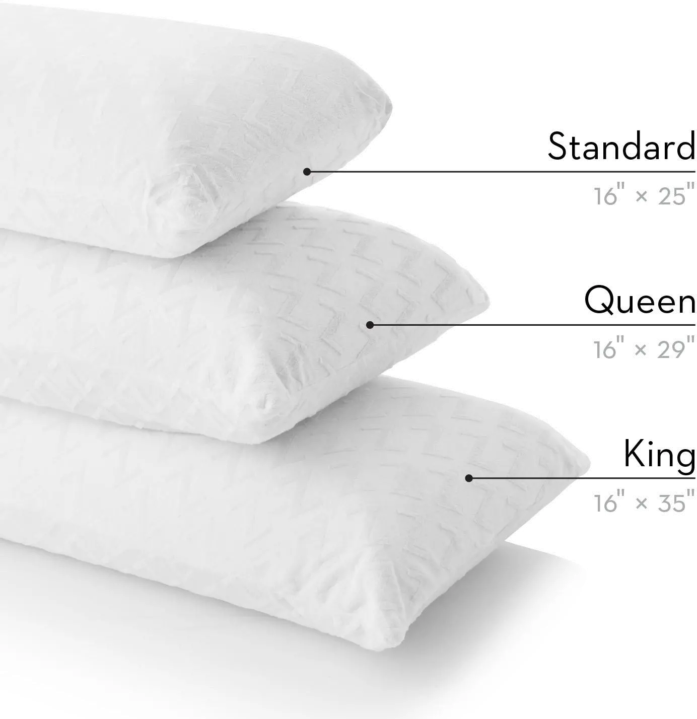 ZZQQHPZB Z by Malouf Zoned Dough + Bamboo Charcoal Queen Pillow-4
