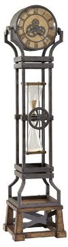 Hourglass Iron Floor Clock