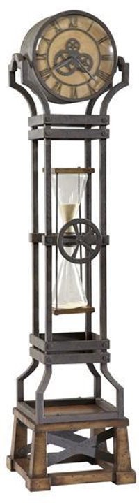 Hourglass Iron Floor Clock