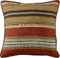 Light Tan Reversible Striped Euro Pillow - Calhoun
