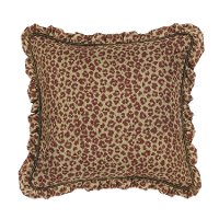 Leopard Print Euro Sham with Ruffle