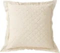 Quilted Linen Euro Sham - no filling