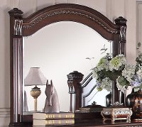 Traditional Dark Cherry Mirror - Isabella