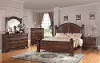 Isabella Dark Cherry 4 Piece Queen Bedroom Set