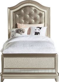 Lil' Diva Champagne Twin Bed