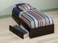 Cinnamon Cherry Twin Platform Bed - Beginnings -2