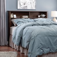 Rum Walnut Bookcase Full-Queen Headboard - County Line