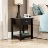 Black 1-Drawer Nightstand - County Line-2
