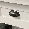 Soft White 1-Drawer Nightstand - County Line -4
