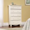 Antiqued White 5-Drawer Chest - Harbor View