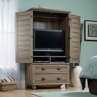 Salt Oak Armoire - Harbor View-2