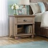 Salt Oak 1-Drawer Nightstand - Harbor View