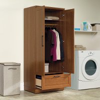 Oak Wardrobe Armoire - Home Plus -2