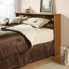 Oak Full-Queen Bookcase Headboard - Orchard Hills