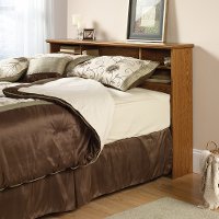 Oak Full-Queen Bookcase Headboard - Orchard Hills