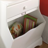 White 1-Drawer Nightstand - Pogo