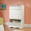 Clearance White 3-Drawer Chest - Pogo