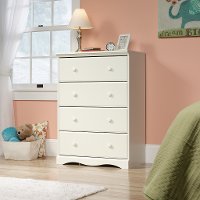 White 4-Drawer Chest - Pogo -2