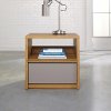 Pale Oak Nightstand - Soft Modern -1