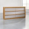 Pale Oak 6-Drawer Double Dresser - Soft Modern