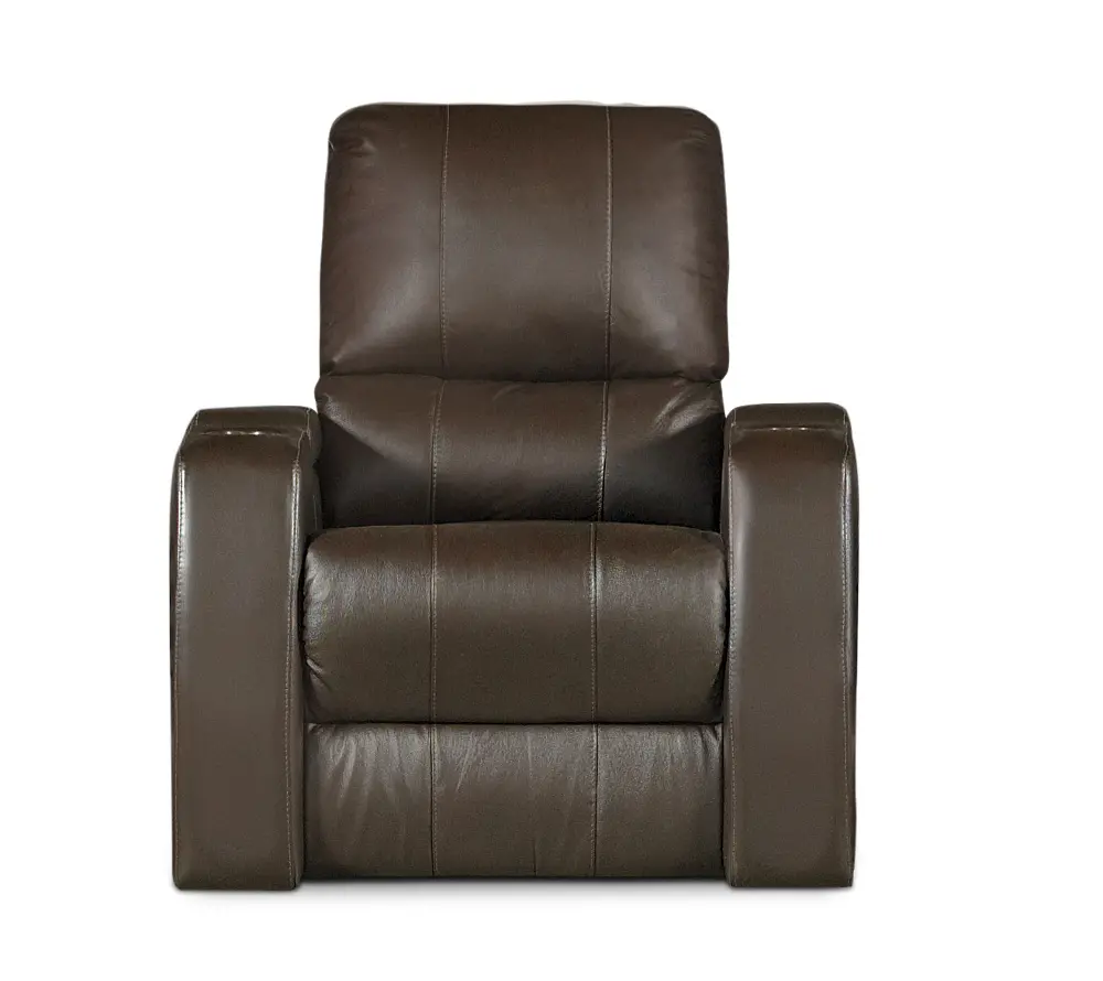 Brown Leather-Match Recliner - Playback Collection-1
