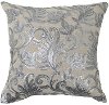 Clearance Thalia Silver 18 Inch Throw Pillow