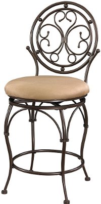 Scroll Circle Back Counter Stool - Big & Tall