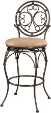 Scroll Circle Back Bar Stool - Big & Tall