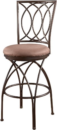 Metal Crossed Legs Bar Stool - Big & Tall