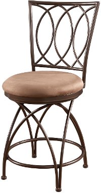 Metal Crossed Legs Counter Stool - Big & Tall