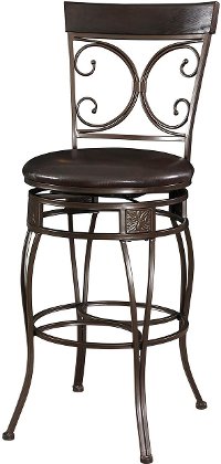 Bronze/Brown Bar Stool - Big & Tall
