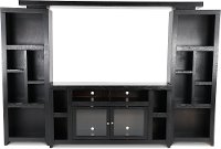 Mocha Black 4 Piece Sturdy Entertainment Center - Skyline