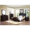 Contemporary Casual Espresso 4 Piece Full Bedroom Set - Edina