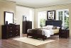 Contemporary Casual Espresso 4 Piece California King Bedroom Set - Edina
