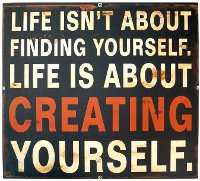 Multi-Color Creating Yourself Sign