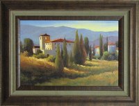 Blue Shadows Framed Wall Art