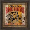 Life Is Like Riding A Bicycle Framed Wall Art