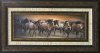 Oncoming Storm Running Horses Framed Wall Art