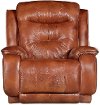 Rustico Brown Leather-Match Power Rocker Recliner - Cresent