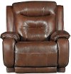 Palazzo Dark Brown Leather-Match Power Rocker Recliner - Cresent